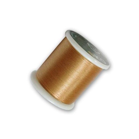 BEADING THREAD, K.O., GOLD, 330DTEX. SOLD PER SPOOL OF 55YD.
