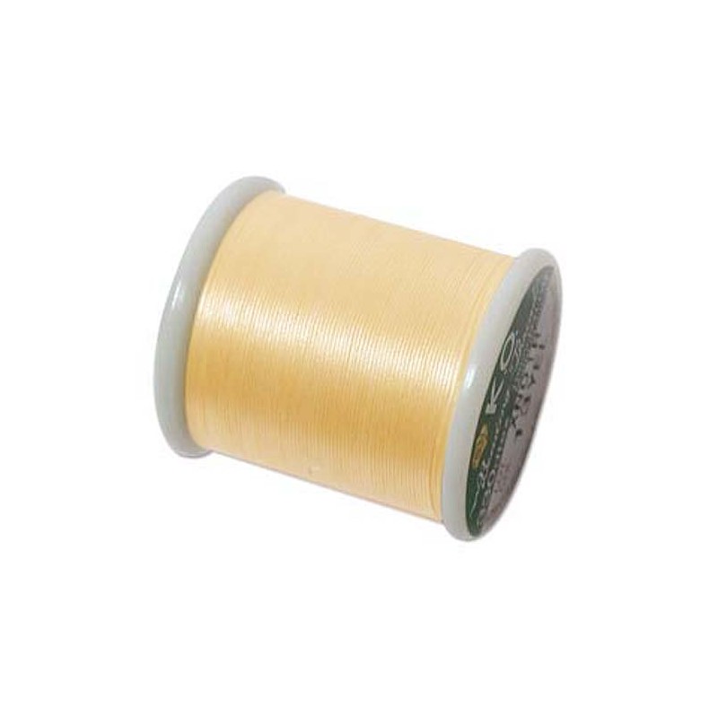 BEADING THREAD, K.O., YELLOW, 330DTEX. SOLD PER SPOOL OF 55YD.