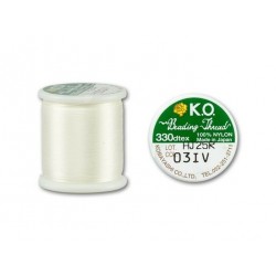 BEADING THREAD, K.O., IVORY, 330DTEX. SOLD PER SPOOL OF 55YD.