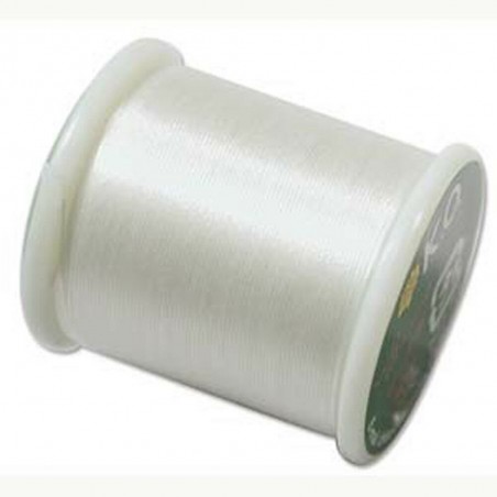 BEADING THREAD, K.O., IVORY, 330DTEX. SOLD PER SPOOL OF 55YD.