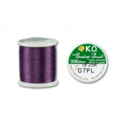 BEADING THREAD, K.O., DARK PURPLE, 330DTEX. SOLD PER SPOOL OF 55YD.
