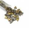 KHEOPS PAR PUCA, 6MM, 2-HOLE, CALIFORNIA GRAPHITE. SOLD PER TUBE OF 9GM.