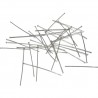 HEADPIN, 0.6MM THICKNESS, RHODIUM PLATED, NICKEL FREE. SOLD PER PACK OF 20GM.