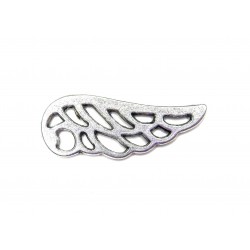 CONNECTOR, WING, 9X25MM, ANTIQUE SILVER. SOLD PER PACK OF 20.