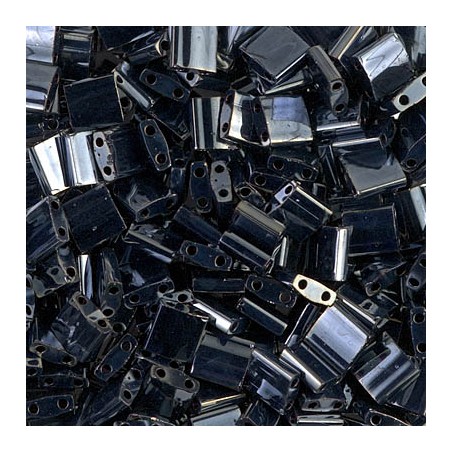 TILA BEAD 5MMX5MM, LIGHT GUNMETAL (TL464), 5GM PER PACK.