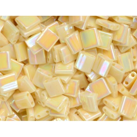 TILA BEAD 5MMX5MM, IVORY PEARL CEYLON  (TL486), 5GM PER PACK.