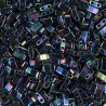 HALF TILA BEAD 5MMX2.3MM, MEDIUM BLUE IRIS (HTL455), 5GM PER PACK.