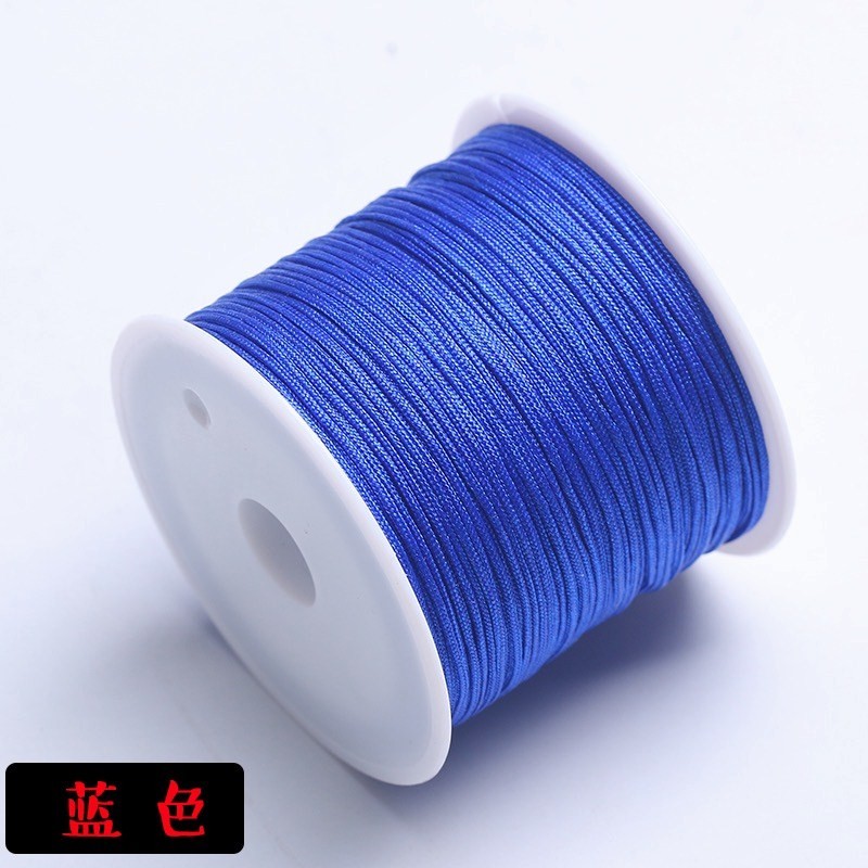 CORD, JADE, 0.7MM, NAVY BLUE. SOLD PER SPOOL OF 50M.