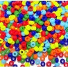 SEED BEAD, MIYUKI 8/0 MIX OPAQUE RAINBOW. SOLD PER PACK OF 10GM.