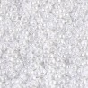 SEED BEAD, MIYUKI 8/0 WHITE CEYLON 528. SOLD PER PACK OF 10GM.