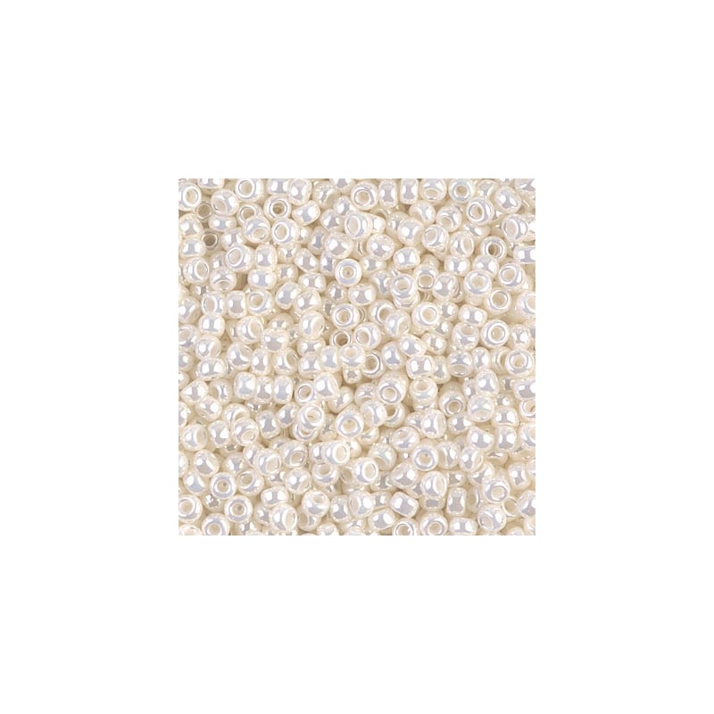 SEED BEAD, MIYUKI 8/0 PEARL CEYLON 591. SOLD PER PACK OF 10GM.