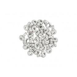 CYMBAL REMATA SUPERDUO BEAD END ANTIQUE SILVER, 4PC PER PACK.