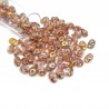 SUPERDUO, 2.5X5MM, CRYSTAL CAPRI GOLD. SOLD PER TUBE OF 10GM.