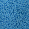 SEED BEAD, MIYUKI, 11/0 OPAQUE LIGHT BLUE (RR413). SOLD PER PACK OF 10GM.
