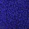 SEED BEAD, MIYUKI, 11/0 OPAQUE DARK BLUE (RR414). SOLD PER PACK OF 10GM.