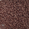 SEED BEAD, MIYUKI, 11/0 OPAQUE RED BROWN (RR419). SOLD PER PACK OF 10GM.