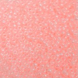 SEED BEAD, MIYUKI, 11/0 BABY PINK CEYLON (RR517). SOLD PER PACK OF 10GM.