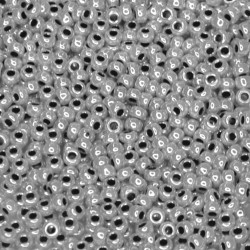 SEED BEAD, MIYUKI, 11/0 GREY CEYLON (RR540). SOLD PER PACK OF 10GM.