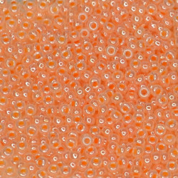 SEED BEAD, MIYUKI, 11/0 TEA ROSE CEYLON (RR543). SOLD PER PACK OF 10GM.