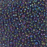 SEED BEAD, MIYUKI, 11/0 TRANSPARENT RAINBOW (RR293). SOLD PER PACK OF 10GM.
