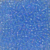 SEED BEAD, MIYUKI, 11/0 TRANSPARENT PALE SAPPHIRE AB (RR299). SOLD PER PACK OF 10GM.