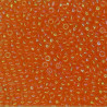 SEED BEAD, MIYUKI, 11/0 TRANSPARENT ORANGE AB (RR253). SOLD PER PACK OF 10GM.