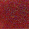 SEED BEAD, MIYUKI, 11/0 TRANSPARENT BURGUNDY AB (RR298). SOLD PER PACK OF 10GM.