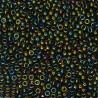 SEED BEAD, MIYUKI, 11/0 METALLIC GREEN IRIS (RR453). SOLD PER PACK OF 10GM.