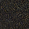 SEED BEAD, MIYUKI, 11/0 METALLIC BROWN IRIS (RR458). SOLD PER PACK OF 10GM.