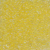 SEED BEAD, MIYUKI, 11/0 LIGHT YELLOW-LINED CRYSTAL AB (RR273). SOLD PER PACK OF 10GM.
