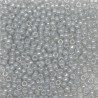 SEED BEAD, MIYUKI ,11/0 TRANSLUCENT CEYLON SILVER GREY (RR526). SOLD PER PACK OF 10GM.