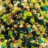 SEED BEAD, MIYUKI 8/0 MIX EARTHTONE. SOLD PER PACK OF 10GM.