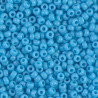 SEED BEAD, MIYUKI 8/0 OPAQUE TURQUOISE BLUE 413. SOLD PER PACK OF 10GM.