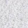 SEED BEAD, MIYUKI 8/0 WHITE CEYLON 528. SOLD PER PACK OF 10GM.