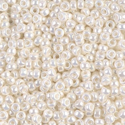 SEED BEAD, MIYUKI 8/0 PEARL CEYLON 591. SOLD PER PACK OF 10GM.