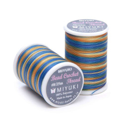 MIYUKI, CROCHET THREAD, SIZE 8 (0.45MM), PRAIRIE. SOLD PER SPOOL OF 25M.