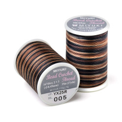 MIYUKI, CROCHET THREAD, SIZE 8 (0.45MM), PEBBLE STONE. SOLD PER SPOOL OF 25M.