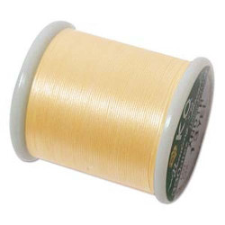 BEADING THREAD, K.O., YELLOW, 330DTEX. SOLD PER SPOOL OF 55YD.