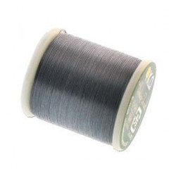 BEADING THREAD, K.O., DARK GREY, 330DTEX. SOLD PER SPOOL OF 55YD.