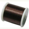 BEADING THREAD, K.O., DARK BROWN, 330DTEX. SOLD PER SPOOL OF 55YD.
