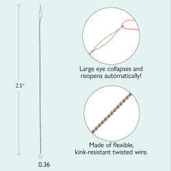 COLLAPSIBLE EYE NEEDLE 2.5" MEDIUM 4PCS