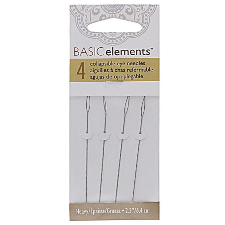 COLLAPSIBLE EYE NEEDLE 2.5" HEAVY 4PCS