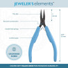 PLIER, JEWELERS ELEMENTS SERIES, CHAIN NOSE 4.75"