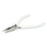 PLIER, CHAIN NOSE W/SPRING WHITE HANDLE 130MM
