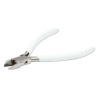 PLIER, SIDE CUTTER W/SPRING WHITE HANDLE 130MM