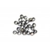 CRIMP BEAD, 3.0MM, GUN PLATED BRASS, NICKEL FREE. SOLD PER PACK OF 10GM (APPROX 300PCS).