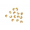 CRIMP COVER, 3.2MM, RHODIUM PLATED BRASS, NICKEL FREE. SOLD PER PACK OF 100.