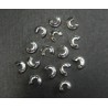 CRIMP COVER, 4.0MM, SILVER PLATED BRASS, NICKEL FREE. SOLD PER PACK OF 100.